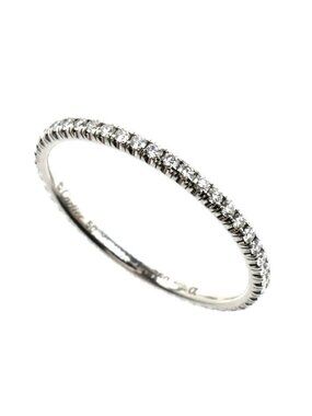 Cartier 18k White Gold Full Eternity Ring Diamond